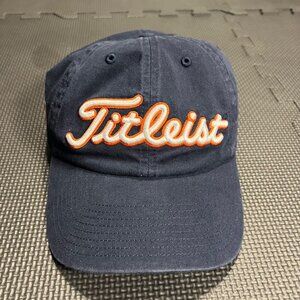 Titleist Navy Blue Auburn Tigers Adjustable Baseball Hat Embroidered Logo Cotton
